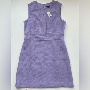 Ann Taylor Textured Lavender Mini Dress